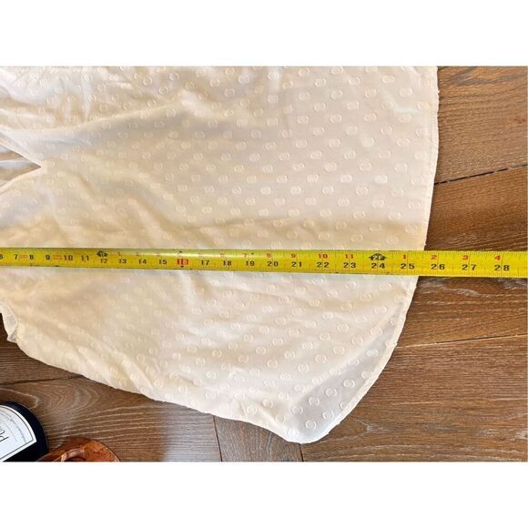 LOFT White Sleeveless Bubble Print Blouse Size Medium - Picture 7 of 8